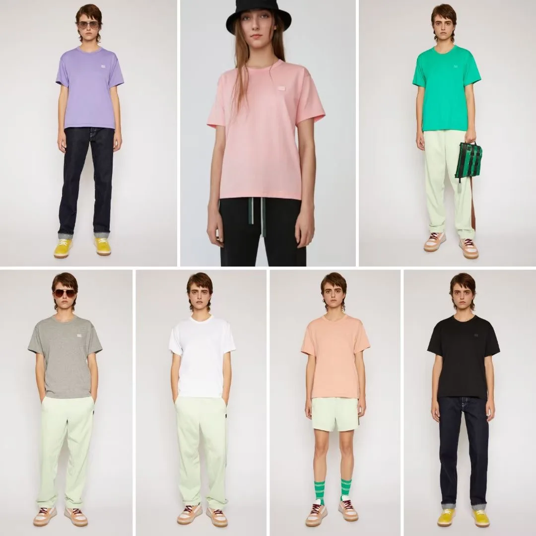 Женская футболка с круглым вырезом повседневная однотонная Дизайнерская