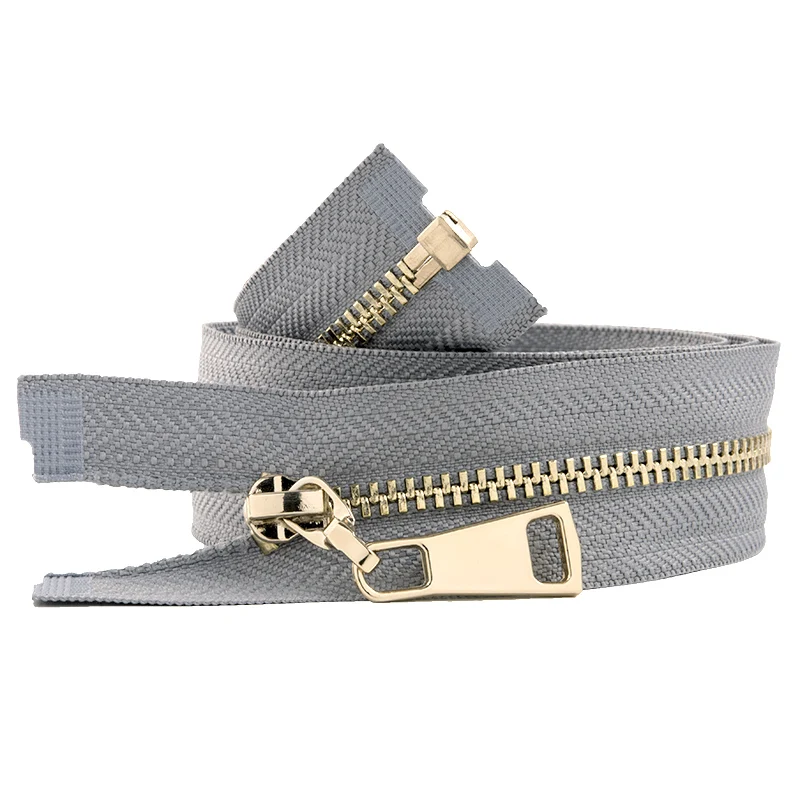 1pc 3# 40cm 70cm Lightgold Open end Metal Zipper for Sewing Jacket Skirt Cremalleras DIY Garment Accessories|Молнии| |
