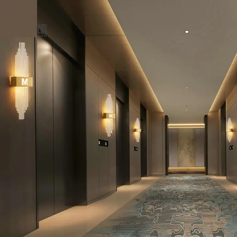 Роскошный хрустальный настенный светильник для гостиной современный блеск