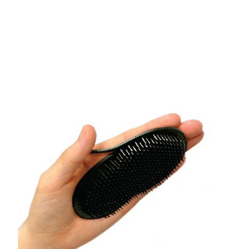 

1PCS Plastic Shampoo Comb Black Pocket Palm Combs Hair Care Portable Hair Comb Brush Hairdressing Tools for home travel