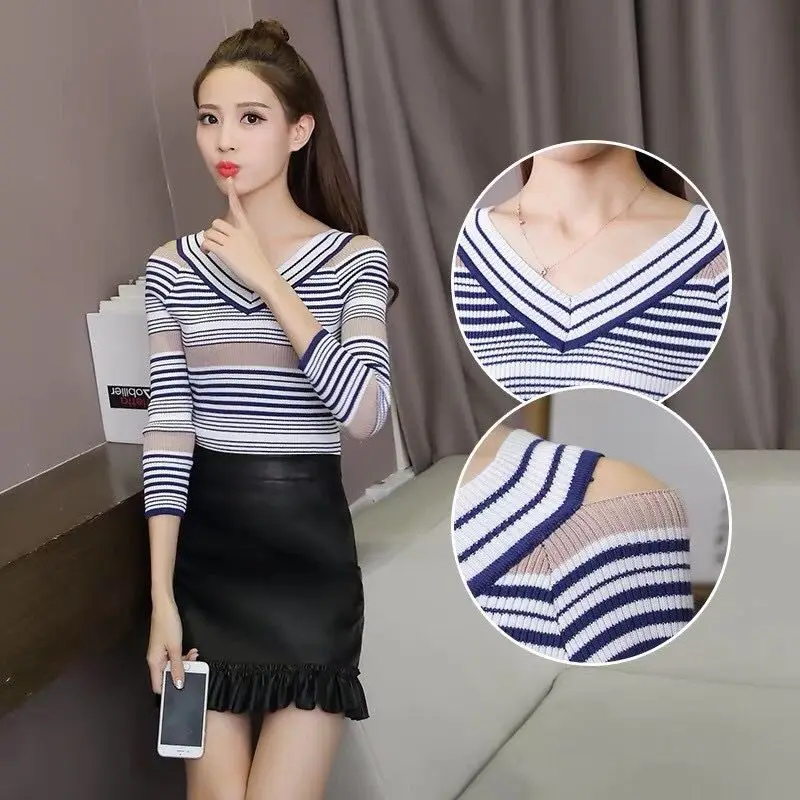 0.3 New Arrival Spring Autumn Knitted Women Sweater Half Turtleneck Tight Fitting Solid Color Pullover | Женская одежда