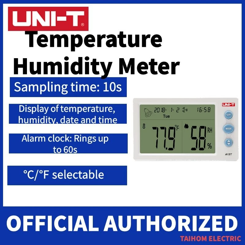

UNI-T Temperature Humidity Meter; Indoor temperature and humidity table, time/date/week/temperature humidity display A12T/ A13T