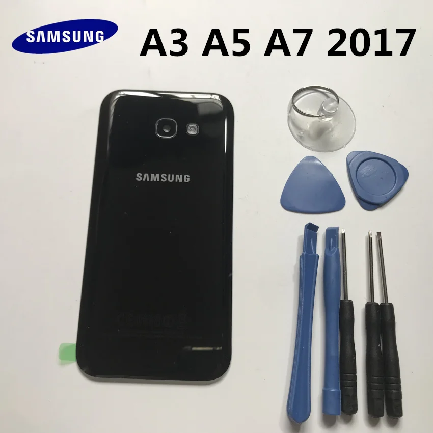 Новая задняя панель для Samsung Galaxy A3 A320 A5 A7 A720 A720F 2017 предварительно клейкие наклейки