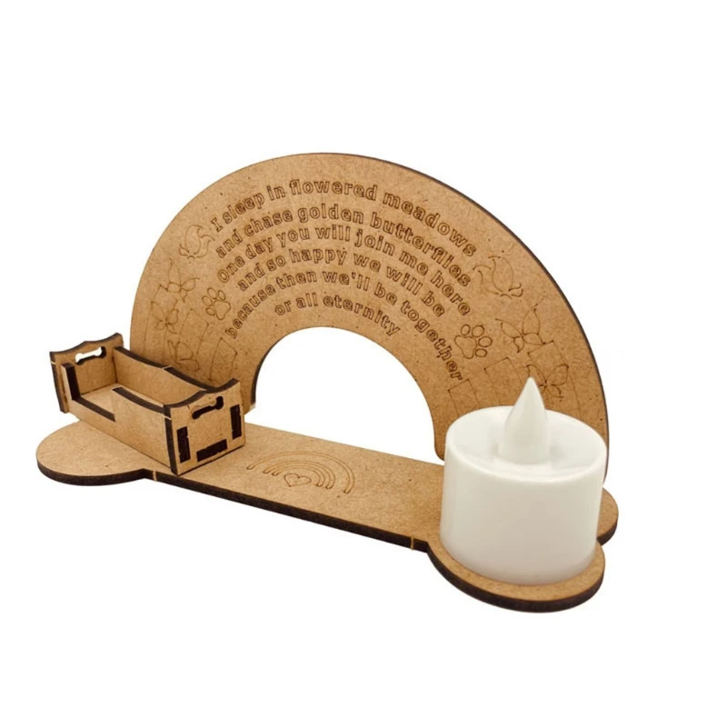 Изысканный деревянный садовый миниатюрный Ландшафтный Орнамент со светильник