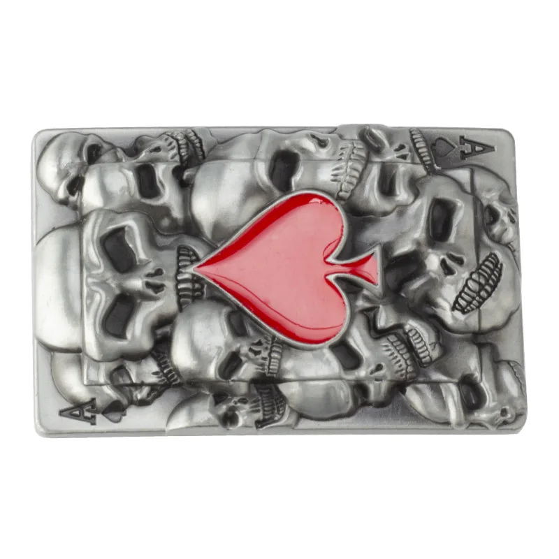 Футболка с сердечками из покера ремень пряжкой в виде черепа аксессуары для