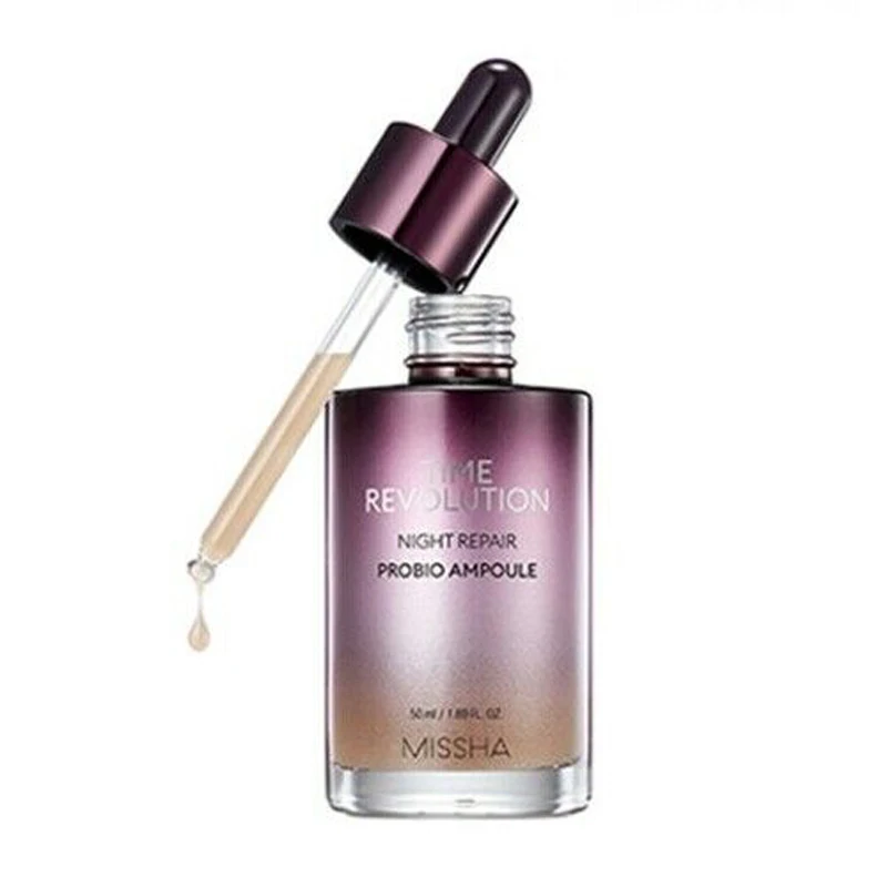 MISSHA Time Revolution ночной ремонт Probio ампула 50 мл Увлажняющий уход за кожей с сывороткой Антивозрастная эссенция для лица корейская косметика