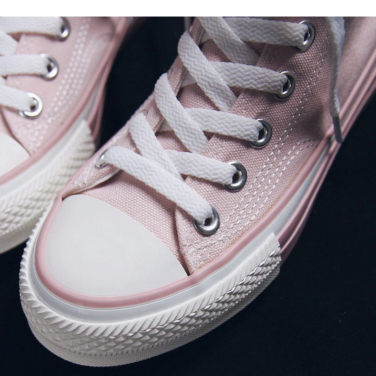 

Women's Vulcanize Shoes Canvas Shoes Women Pink Shoes New Fashion Comfortable Breathable Flat Color Sneakers Women Shoes