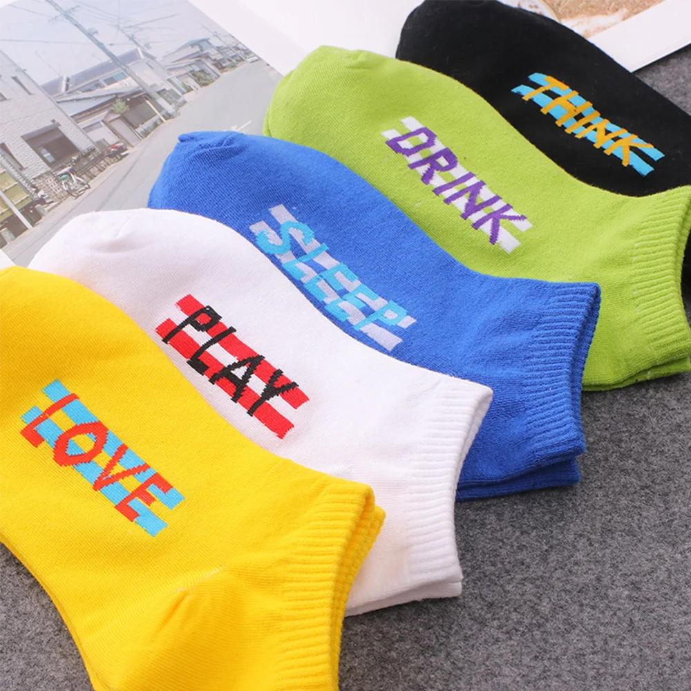 Носки в Корейском стиле модные уличные носки Харадзюку хип-хоп унисекс забавные