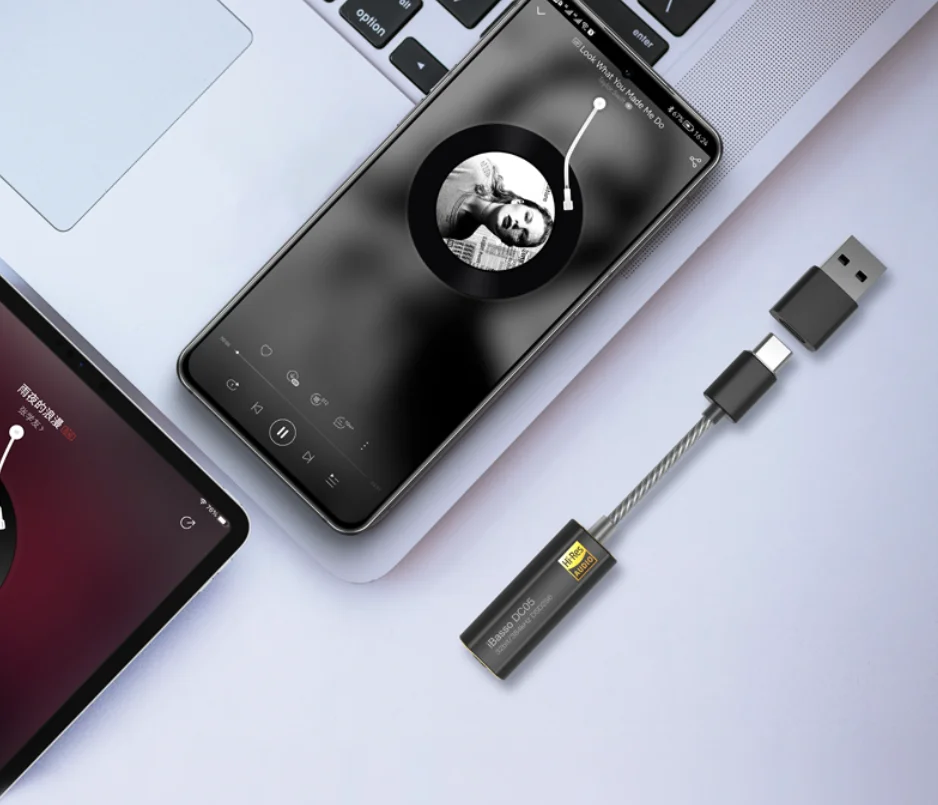 iBasso DC05 Decoding Amp USB Type C to 3.5mm for Android Phone Lossless HiFi Headset earphone Audio wired | Электроника