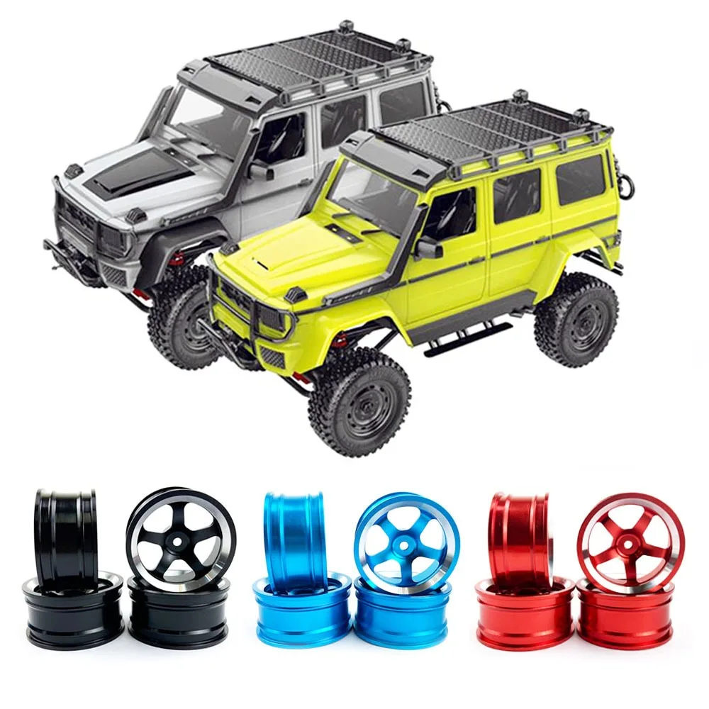 

4pcs Metal Wheel Hub Tires Tyre Wheels for MN MN86 MN86K MN86KS Replace Parts