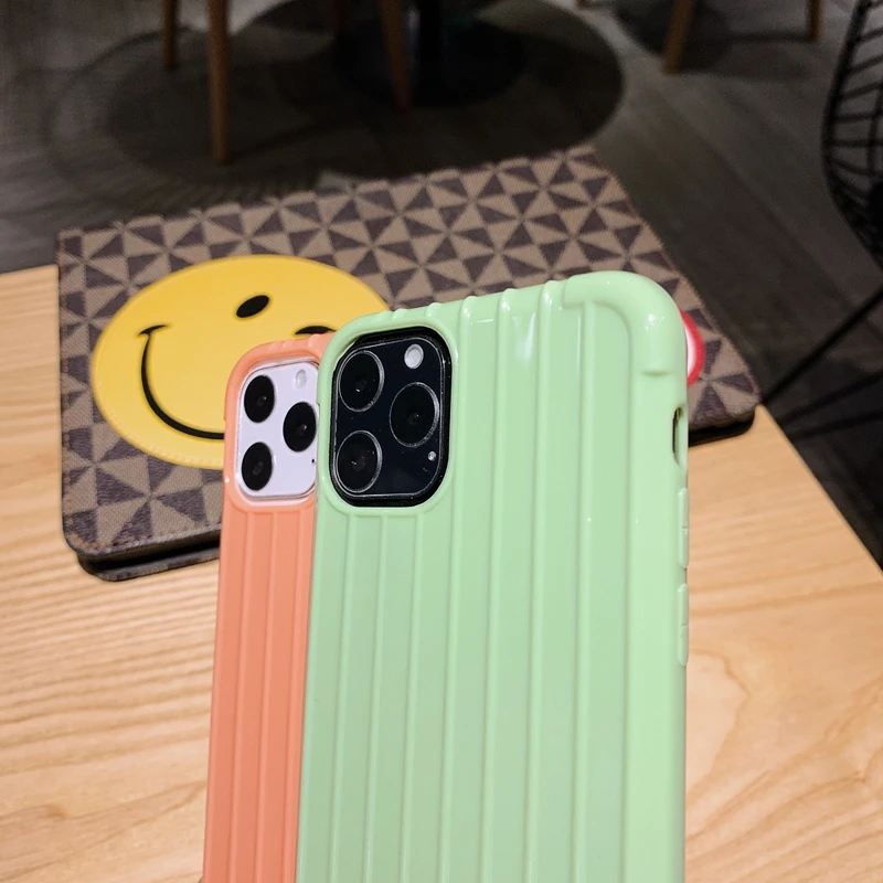 3D Suitcase Trunk Soft Silicone Transparent TPU Armor Case Cover For Apple iPhone 6 6s 7 8 Plus X XS XR 11 Pro Max Coque Fundas | Мобильные