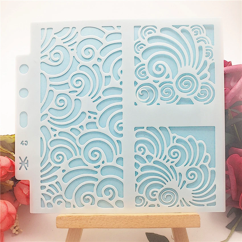 13*14 см защита от брызг DIY трафареты для скрапбукинга пустотелые украшения Печать