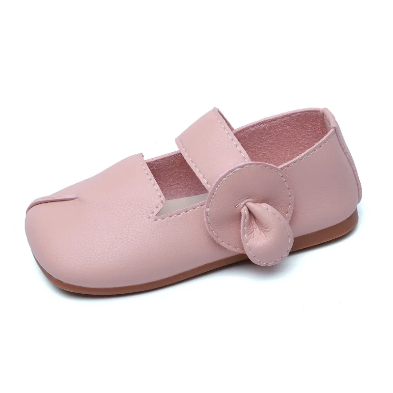 

2021 Early Autumn New Girls Shoes Kids Leather Shoes Soft Princess Sweet Children's Flats Cute Toddlers Baby Girl Size 21-30 Hot