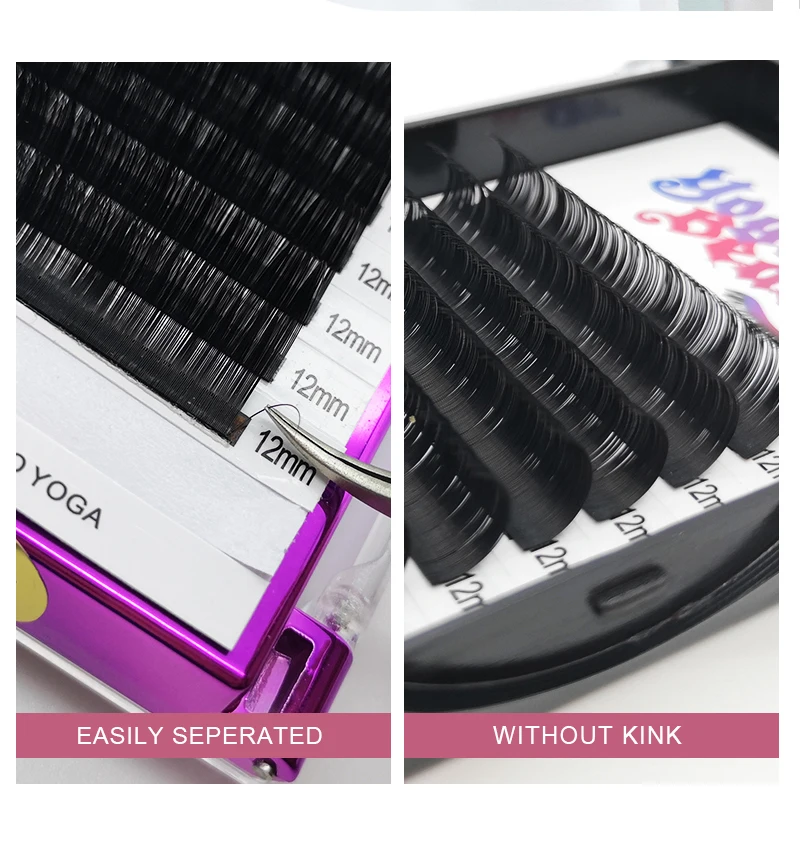 5Trays/Lot Individual mink eyelash extension suppliers 3d lashes More Denser C/D from Yogife Beauty | Красота и здоровье