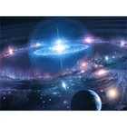 Полностью квадратная Алмазная Картина Пейзаж Космическая Звезда DIY Алмазная Вышивка картина горный хрусталь домашний декор