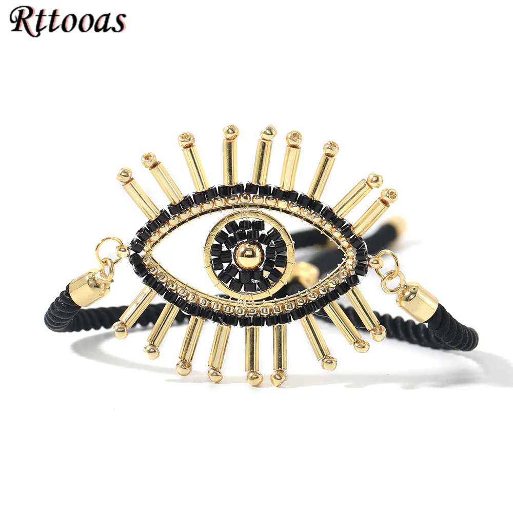 

Rttooas Fashion Turkish Evil Eye Bracelets For Women Pulseras Mujer Moda 2020 Tassel Charm Bracelet Set Female Jewelry