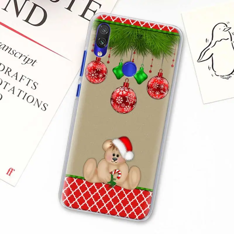 

Merry Christmas Tree Snow Flakes Phone Case for Xiaomi Redmi Note 8 9 Pro 7 8T 9S 6 7 6A 7A 8A 9A 9C K20 K30 Pro Hard Cover