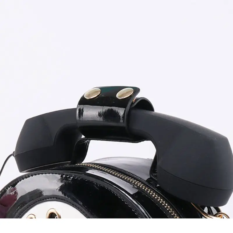 

Women Ladies Telephone Shaped Crossbody PU Leather Shoulder Bag Tote Purse Handbag Shopping Street School Satchel