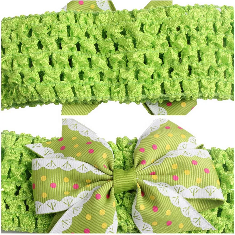 Милые ободки для девочек в горошек хаарбан Бабочка Фотография реквизит лента