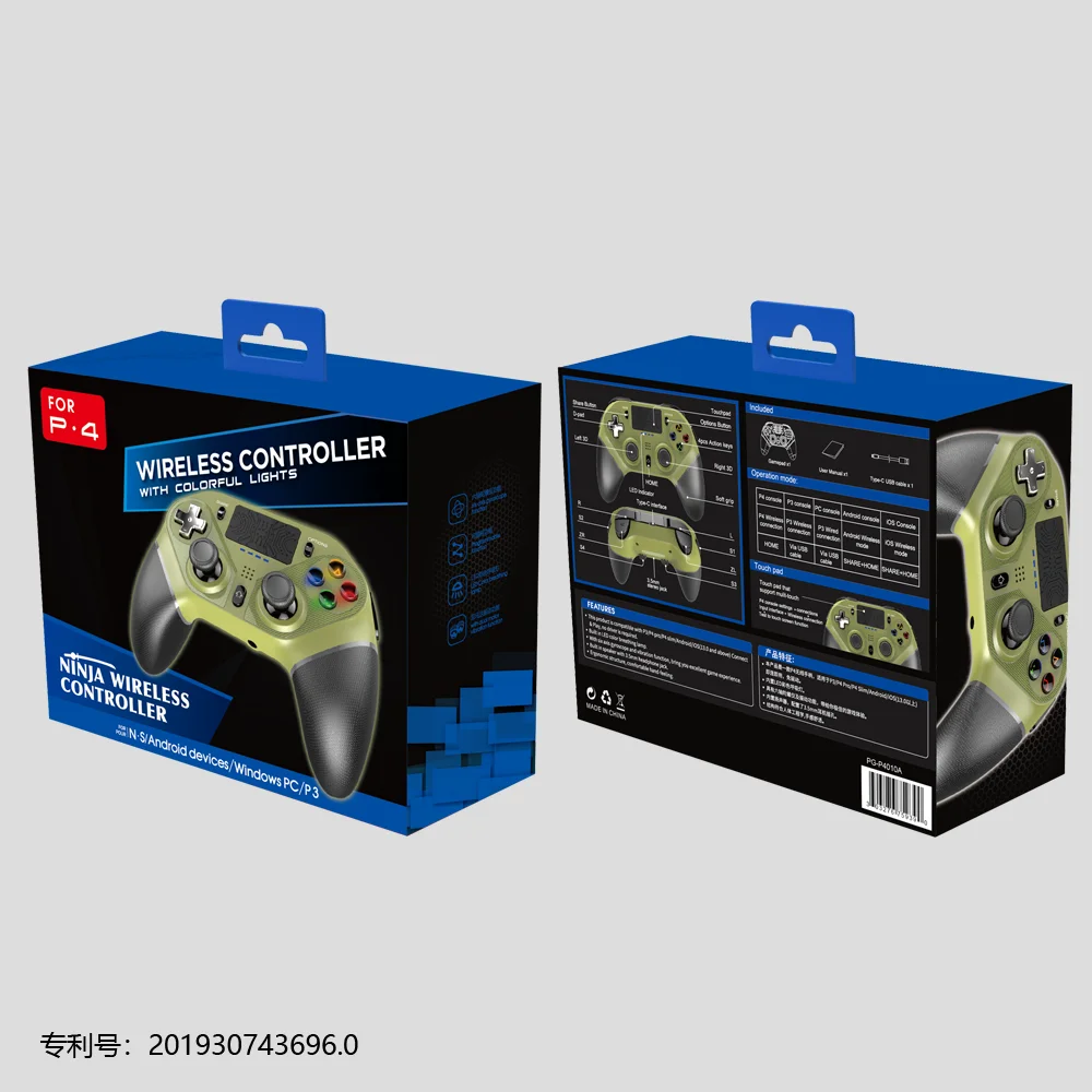 

PS4 wireless game controller Ninja style PlayStation 4 wireless gamepad PS3/PC/Android/Ios