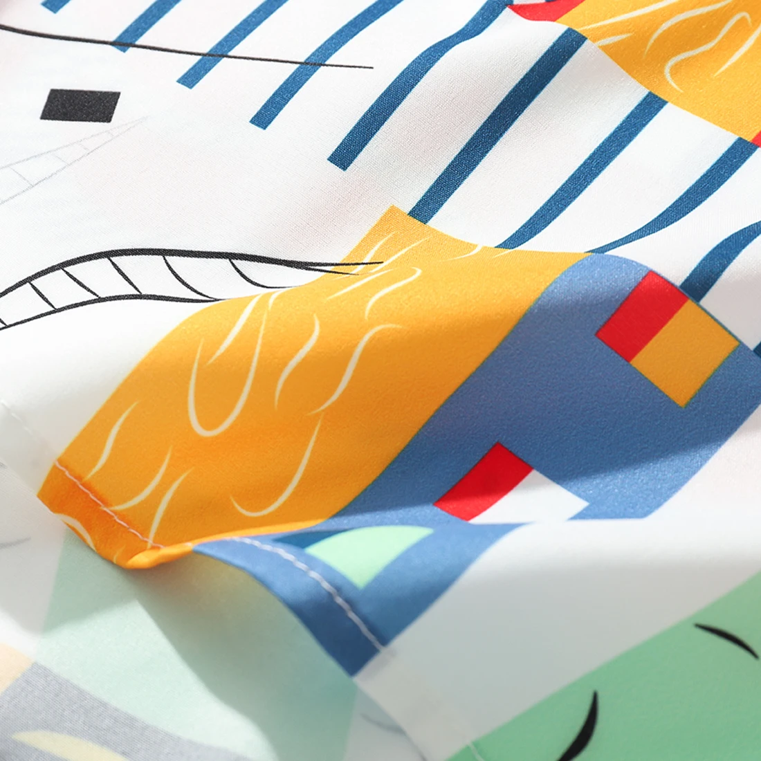 LACIBLE Цвет печать Гавайские пляжные футболки для мужчин одежда улицы Одежда