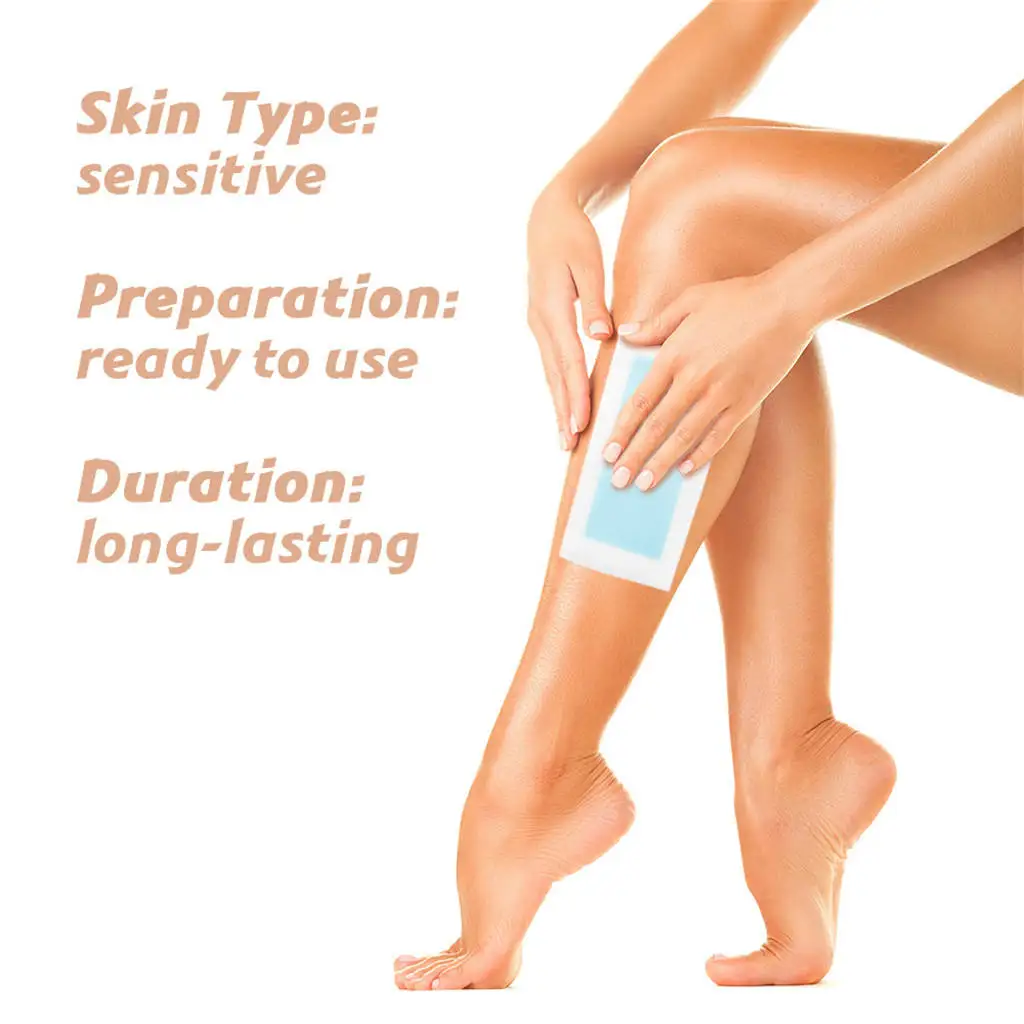 

10pcs Easy Waxing Strips Paper Cold Wax Legs Arms Body Facial Hair Removal