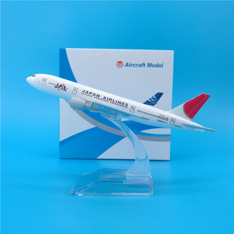 16 см масштаб 1:400 модель самолета авиакомпании JAL Japan Airlines Боинг B777 цинковый сплав