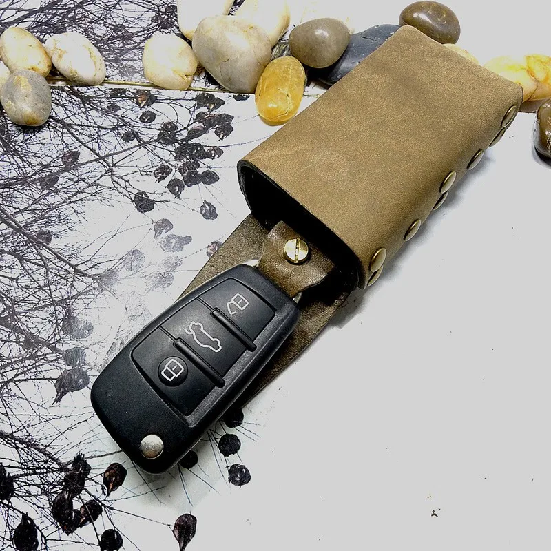 Универсальная сумка для автомобильных ключей Blongk ручная работа натуральная кожа