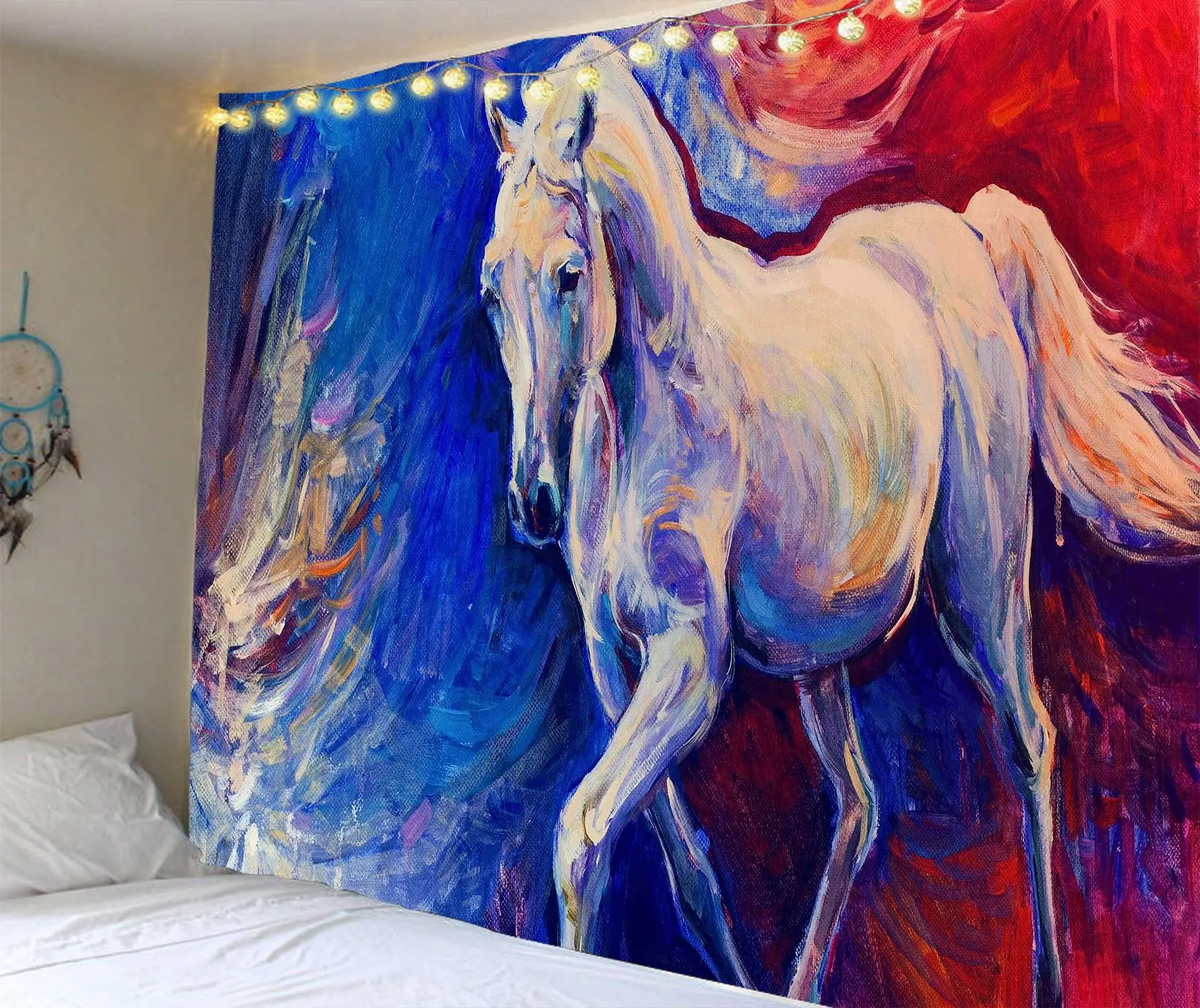 Индийский гобелен Manada настенный с 3D принтом животных натуральный диван фоны