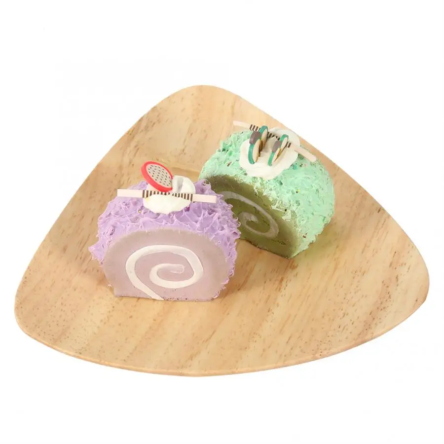 Деревянный поднос десертные тарелки 2 шт. деревянная тарелка для печенья