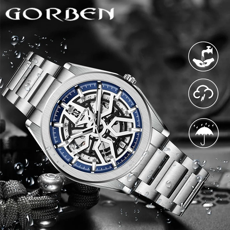 

Ben Nevis Brand Luxury Men Stainless Steel Sports Watches Men's Army Military Watch Male Quartz Clock Relogio Masculino