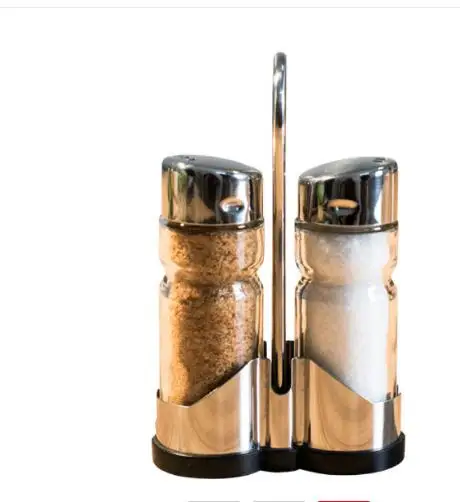 Зеленый Кухонный набор для приправ, масло, уксус, Диспенсер из нержавеющей стали, бутылка для соли и перца с отверстием для основания, крышка, бутылка для хранения ZP7091118 - Цвет: Зеленый