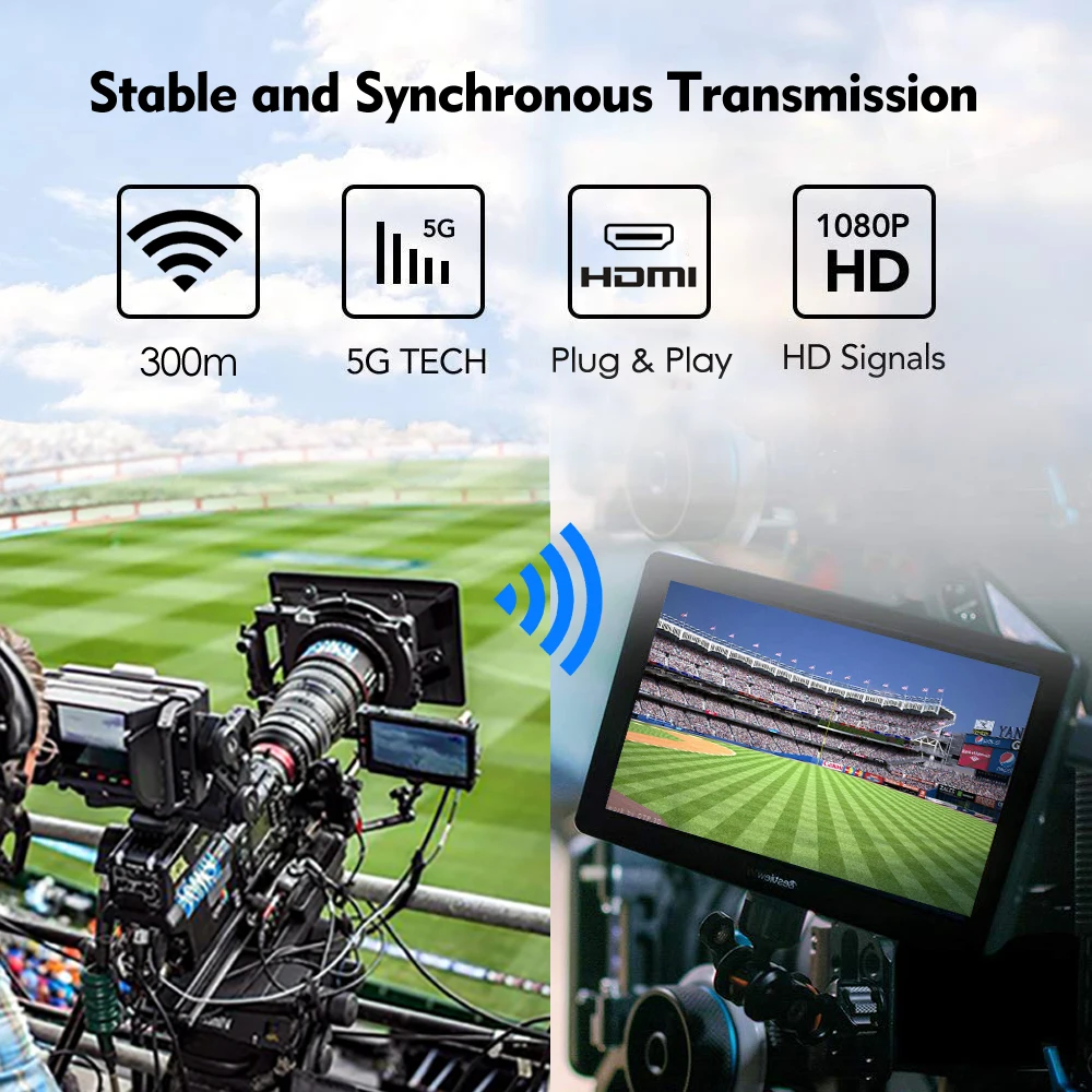 Беспроводной 1080P беспроводной HDMI удлинитель 300 м HDMI передатчик и приемник 5G 1920x1080@ 60 Гц HD видео передача VGA порт