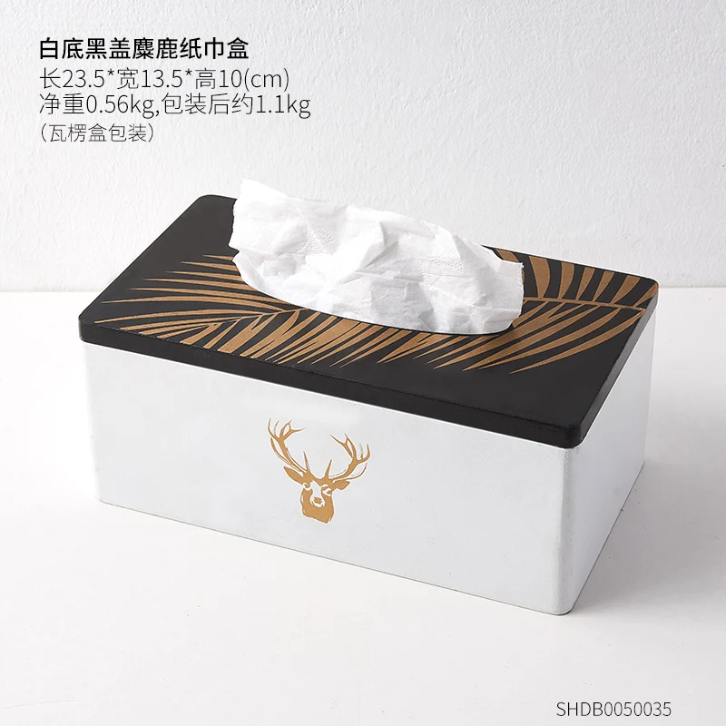 

Nordic Modern Tissue Boxes Creative Simple Luxury Multifunction Living Room Tissue Boxes Boite A Rangement Home Garden DB60ZJ