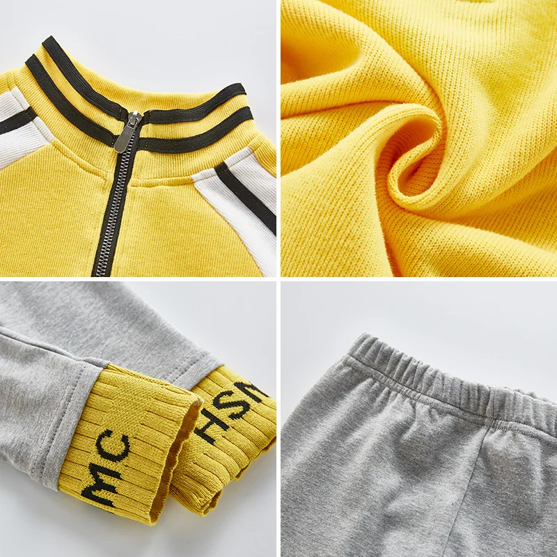 

Letter Sweatshirt for Kids Girls 2020 Spring Zipper Sweatshirt +pants 2pcs Legging In Big Girls Teenager Outfits for 4-9 Years