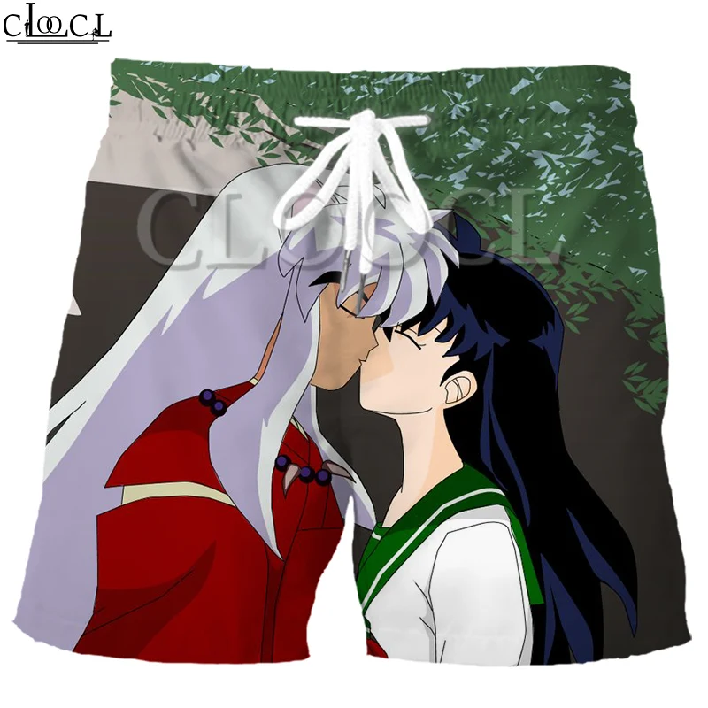 

CLOOCL Fashion Japanese Anime Inuyasha Explosion Men 3D Print Leisure Sport Shorts Loose Elastic Summer Sweatpants