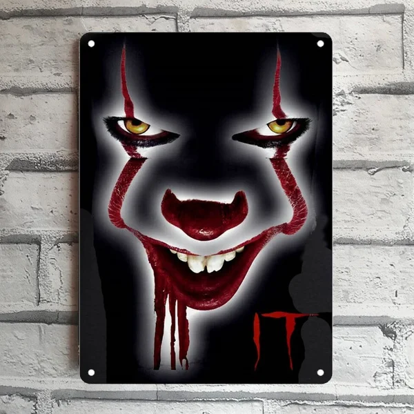 

Графический жестяной плакат Joker It Face, постер для домашних пабов и баров, настенный плакат, плакат для кофе, сада, офиса, мужская пещера, металл...