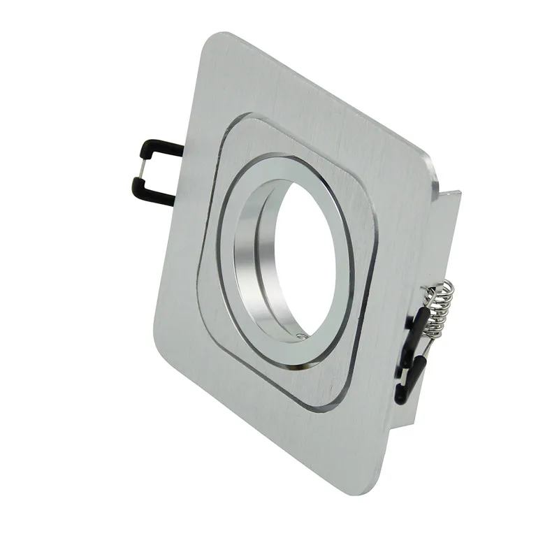 100 шт. Заводская белая Серебряная квадратная Светодиодная лампа Точечный