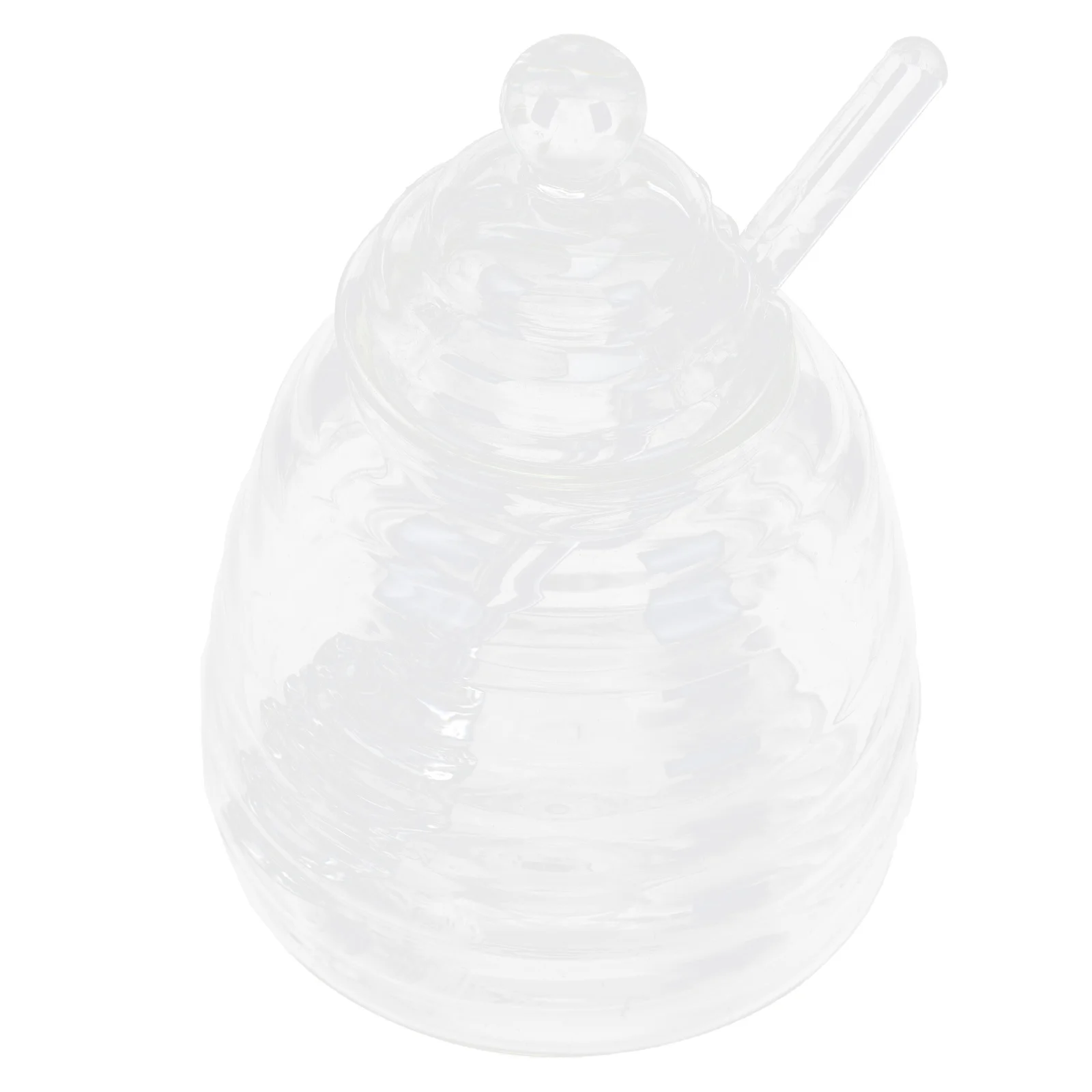 

Стеклянная банка для меда, бутылка для хранения специй с перемешивающими палочками (прозрачная), 1 комплект