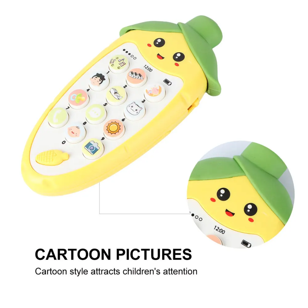 

1Pc Education Cartoon Phone Funny Early Educational Mobile Phone