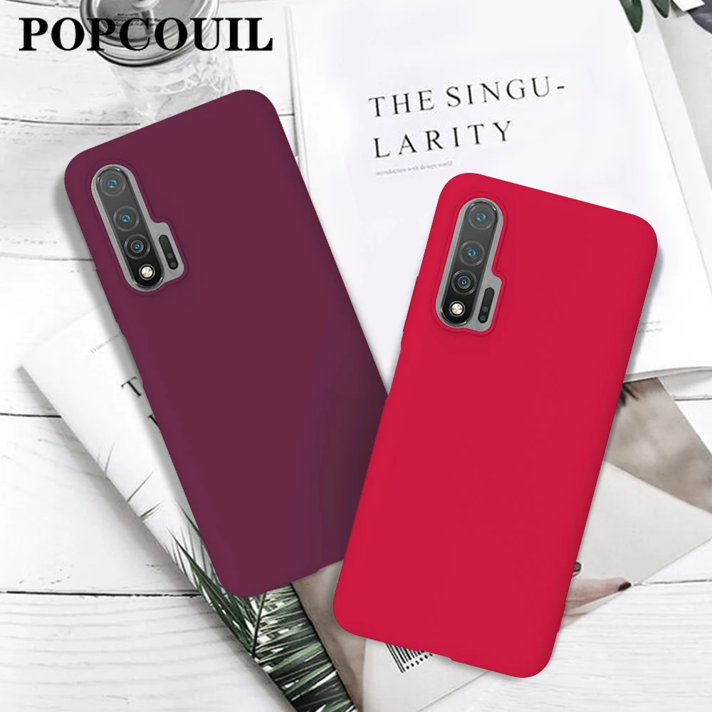 

Solid color frosted mobile Phone Case For HuaWei P30 PRO LITE P40 Y9S Y5 NOVA 4E Mate20 color Phone Case candy Fitted Case Plain