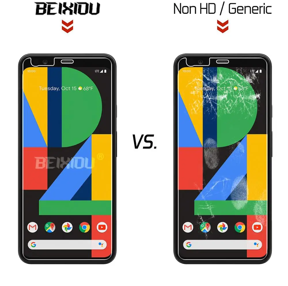 2 шт Полное закаленное стекло для Google Pixel 4 защита экрана размера xl XL защитная