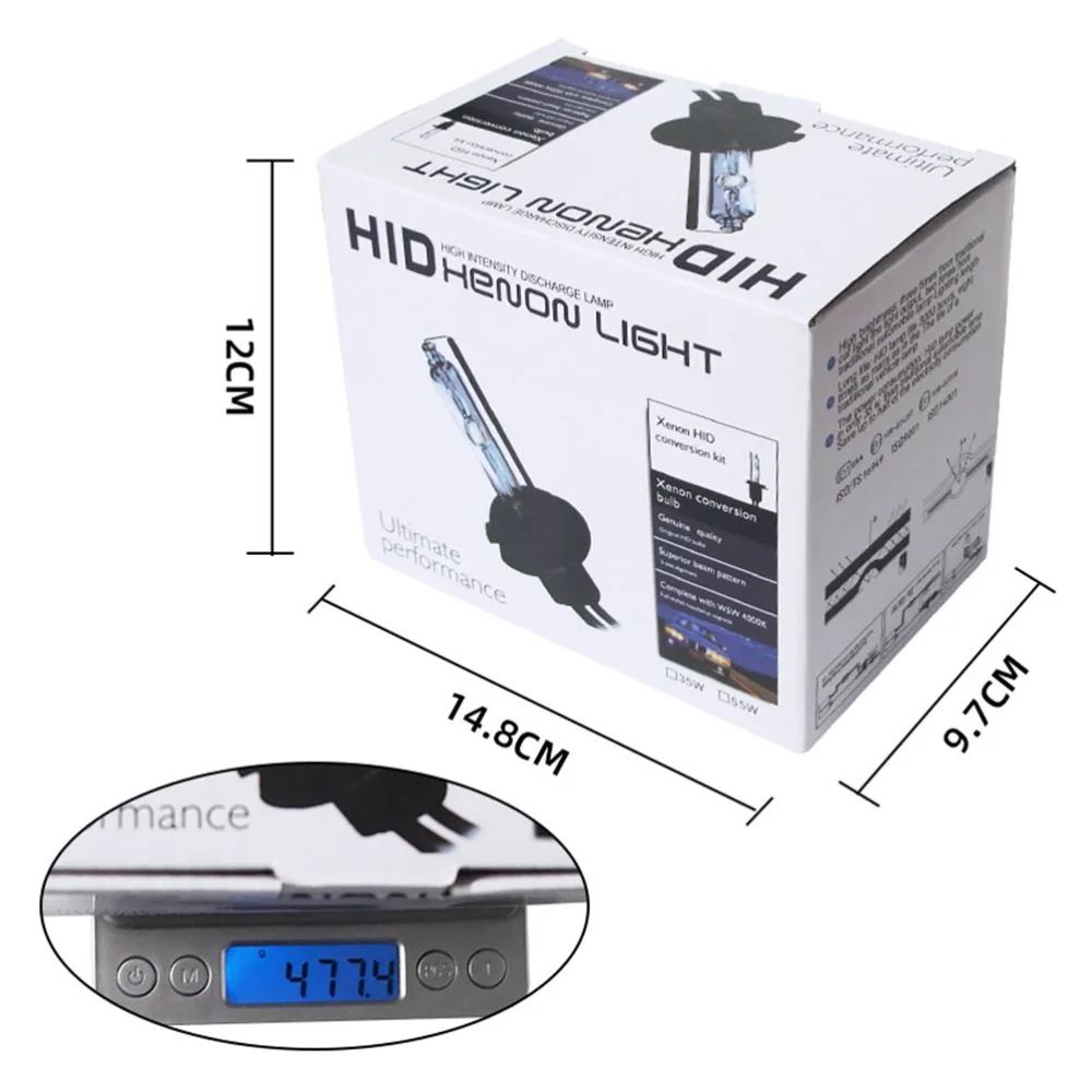 

1 Set H7 55W Xenon HID Kit Metal Ceramic Base Xenon Bulb Lamp 6000K Digital Ballast for Car Headlight DC 12V