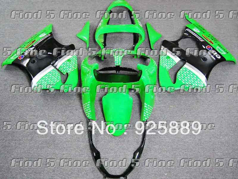 

green white black for KAWASAKI NINJA ZZR600 05 06 ZZR 600 05-06 2005 2006 2005-2006 ABS fairing kit