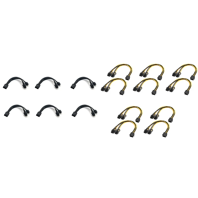 

6 шт., 8-контактный разъем на 2x8 P(6 + 2)