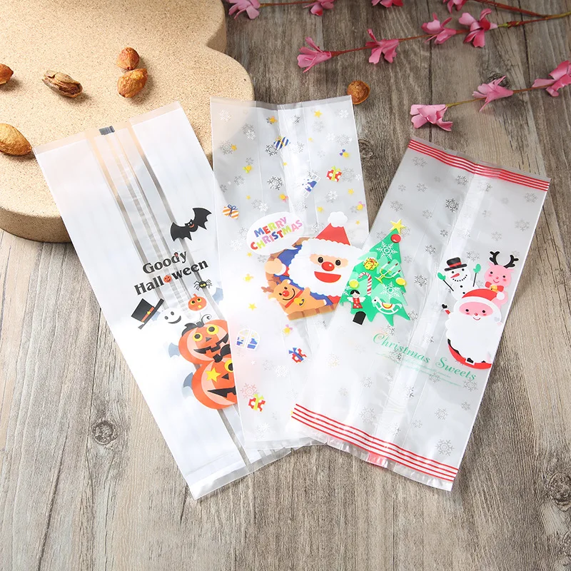 50 шт. прозрачная пластиковая Рождественская сумка для снеговика|Подарочные