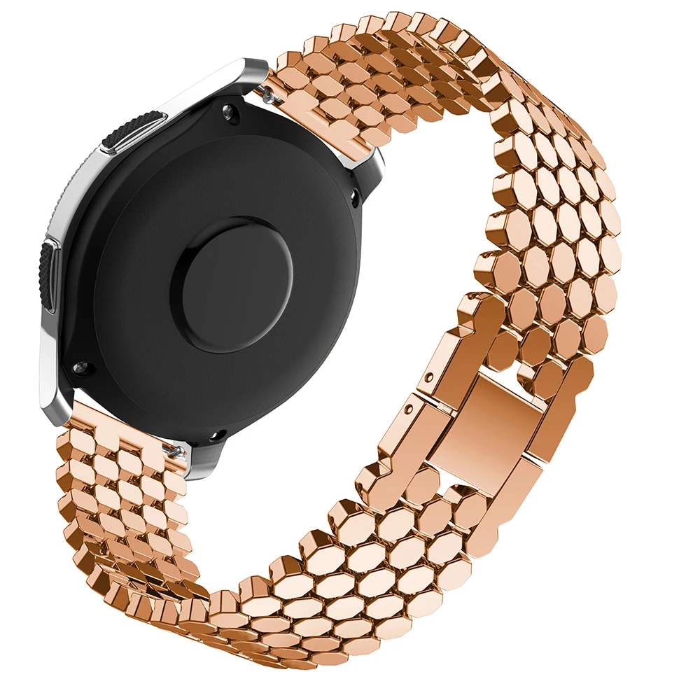 Браслет из нержавеющей стали для Samsung Galaxy watch 46 мм металлический ремешок Huawei gt 2e 22