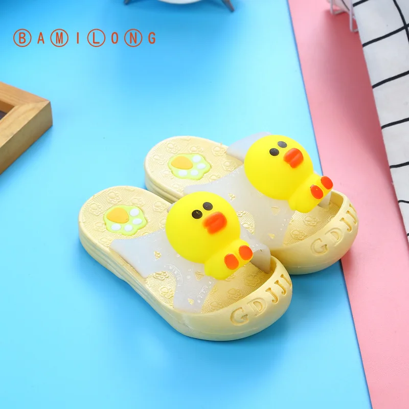 2020 новые летние сандалии для девочек детские с рисунком Нескользящие Тапочки