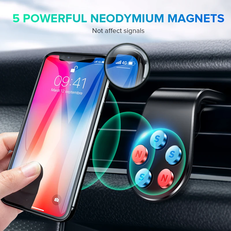 Magnetic Car Phone Holder Mobile Mount Cell Stand Smartphone GPS Support For iPhone 11 12 Pro 8 7 Huawei Xiaomi Redmi Samsung | Мобильные