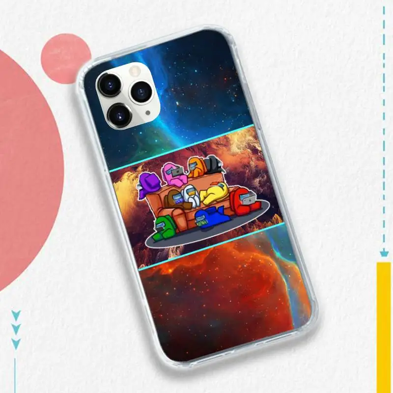 

Among Us casual games Phone Case for iPhone 11 12 pro XS MAX 8 7 6 6S Plus X 5S SE 2020 XR